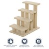 Cat Tree Multi-Level Carpeted Cat Scratching Post Pet Stairs - 2 of 4