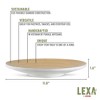 Lexa Bamboo Footed Plate, 12 Inch - 2 of 4