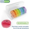 Ezy Dose Weekly (7-Day) Pill Organizer XL – Daily Medicine & Vitamin Planner, Removable  Rainbow Lids - 4 of 4