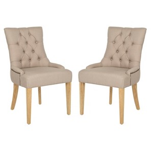 Abby Side Chairs - Soft Taupe (Set Of 2) - Safavieh , Soft Brown