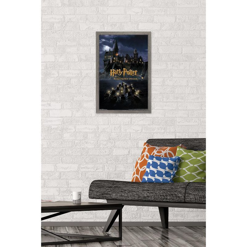 Trends International Harry Potter and the Sorcerer's Stone - Castle One Sheet Framed Wall Poster Prints, 2 of 7