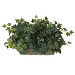 Nearly Natural 12-in Ivy Set on Foam Sheet Silk Plant