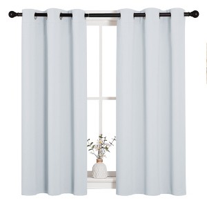 NICETOWN Grommet Top Blackout Curtains, Thermal Insulated Noise Reducing Window Drapes (Set of 2) - 1 of 4