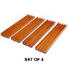 GSE Domino & Playing Card Racks Set of 4, Wooden Domino and Playing Cards Trays Holders Organizer - 3 of 4