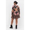 Women's Plus Size Devine Mini Border Dress - black | CITY CHIC - 2 of 4