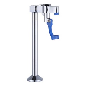 WOWOW 9.2 in. Commercial Deck Mounted High-arc Brass Glass Filler Faucet in Brushed Nickel - 1 of 4