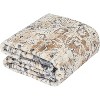 Acekool 2x6 Beige Oriental Medallion Runner Rug, Low Pile Non-Slip Vintage Accent Carpet for Living Room, Bedroom, Office - 3 of 4