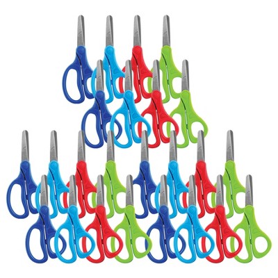 Maped Essential Kid Scissors, 5 Inches, Blunt Tip, Assorted Colors, Pack of  50