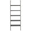 vidaXL 5-Tier Leaning Shelf Black 25.2 in.x13.8 in.x72.8 in. - 3 of 4