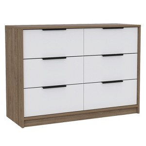 Lyngins Modern Drawers Dresseer with Slide and Pull,4-Drawer Dresser with 2 Cabinets,Storage Furniture for Bedroom,Living Room - 1 of 4
