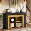 Tribesigns 47.24-Inch Rectangular Console Table, 3-Tier Entryway Table with 4 Open Storage Compartments for Hallway, Entrance - 2 of 4