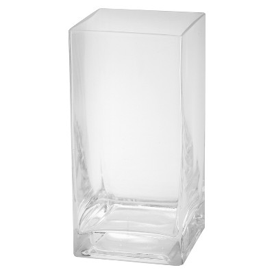  8"x4" Glass Rectangle Vase - Diamond Star 