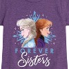 Girls' - Frozen 2 - Elsa and Anna Forever Sisters Fitted Short Sleeve Graphic T-Shirt - 2 of 4