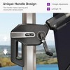 PURPLE LEAF Right-left Tilt Cantilever Umbrella with Base Patio Outdoor Swivel Umbrella with 360-degree Rotation - 2 of 4