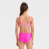 Girls' Teen Summer Striped Bikini Set - art class™ - image 2 of 3