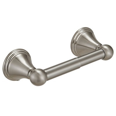 BWE Traditional Double Post Spring Wall Mounted Towel Bar Toilet Paper Holder
