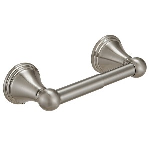 BWE Traditional Double Post Spring Wall Mounted Towel Bar Toilet Paper Holder - 1 of 4