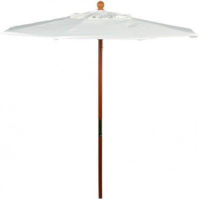 Oxford Garden 6 Ft. Octagonal Hardwood Patio Market Umbrella W/ Push Lift - Sunbrella Canvas Canvas - U6NA