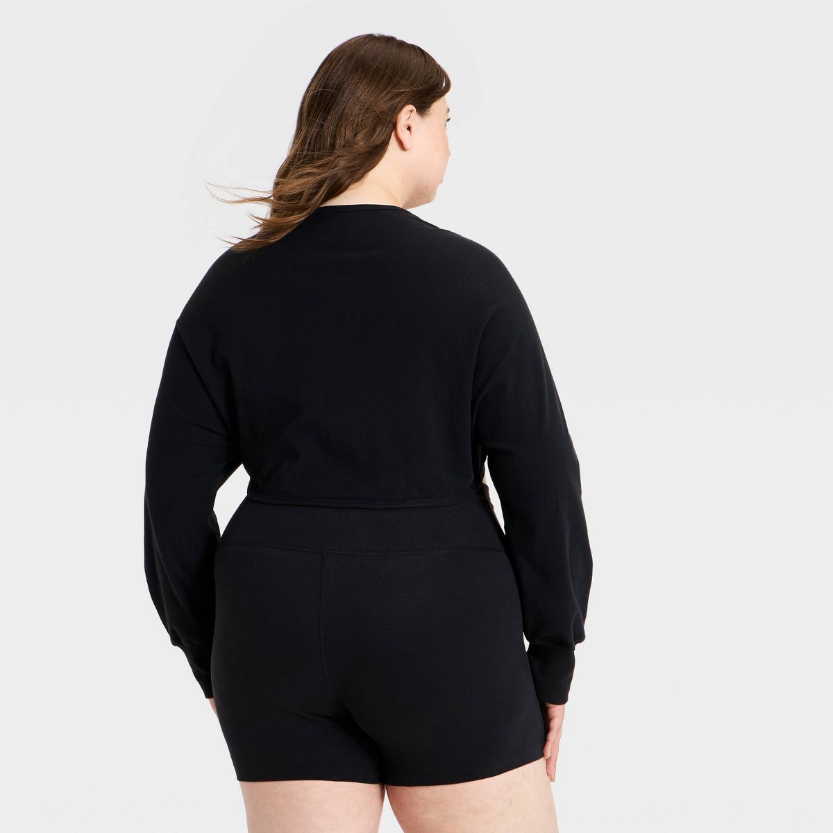 Women's Long Sleeve Cotton Balance Cropped Shrug - All In Motion™ - thumbnail 7