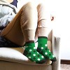 NHL Dallas Stars Dotty Fuzzy Socks - One Size Fits Most: Polka Dot Knit Ankle Socks - 3 of 3