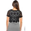 Just Love Women's Bolero Shrug - Floral Crochet Women Cardigan - 2 of 2