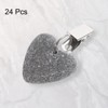 Unique Bargains Heart Shape Marble Tablecloth Weights with Metal Clip 24 Pcs - 3 of 4