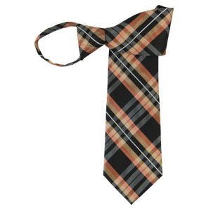 Men's Plaid 3.5 Inch W And 20 Inch L Zipper Neckties - 1 of 3