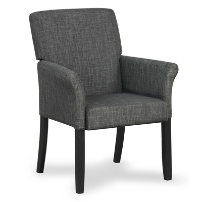 Costway Executive Guest Chair Accent Chair Arm Chair w/Rubber Wood Legs