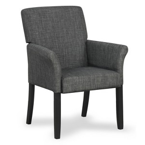 Costway Executive Guest Chair Accent Chair Arm Chair w/Rubber Wood Legs - 1 of 4
