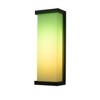 ALOADECOR H20" Smart RGB Modern Large Integrated LED Wall Sconce with Remote and App Control  for Porch Garage Garden - 3 of 4