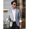 Coolmee Men's Casual Blazer Slim Fit Sport Coats One Button Stylish Business Suit Jacket - 3 of 4