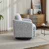 NicBex 360 Swivel Armchair, Accent Chair with Cotton Linen Fabric, Arm Chiar with Ergonomic Design, for Living Room, Bedroom - 2 of 4