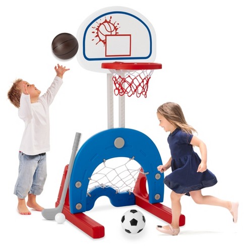 Best Choice Products Kids Height-adjustable Basketball Hoop, Portable  Backboard System W/ 2 Wheels : Target