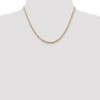 Black Bow Jewelry 3mm 10k Yellow Gold Solid Diamond Cut Figaro Chain Necklace - 2 of 4