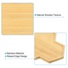 Unique Bargains Home Indoor Polygonal Bamboo Plant Pot Saucer Flower Drip Trays 19x14.5 Inch Wood Color - 4 of 4