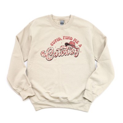 Simply Sage Market Women's Graphic Sweatshirt Cupid Find Me A Cowboy