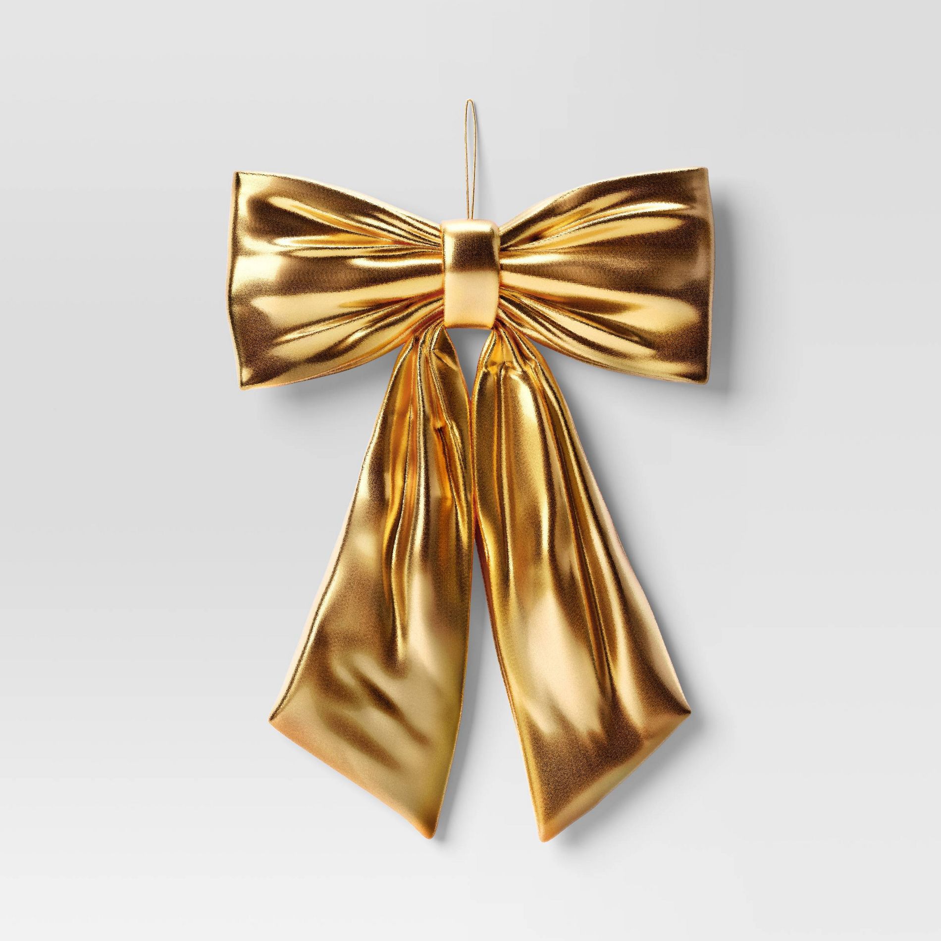 20" Christmas Metalic Bow Gold - Wondershop™