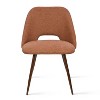 Edwin Set of 8 Upholstered Dining Chair, Side Chair with Walnut Legs, Indoor Furniture - Maison Boucle - 3 of 4