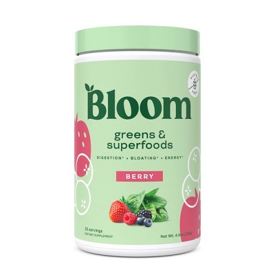 Bloom Nutrition Greens And Superfoods Powder - Berry - 4.8oz : Target