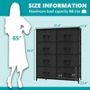 FURNIinspire Utility Storage Cabinets 8 Drawer Multi-Functional Tall Dresser Ideal for Organization in Kids Rooms and Beyond, Black, 31.5"*11.8"*36.4" - 2 of 4