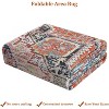 Modern Thin Rug Oriental Floral Carpet Design for Living Room Bedroom Dorm Kitchen Contemporary Decor - Non Slip, Machine Washable - 3 of 4