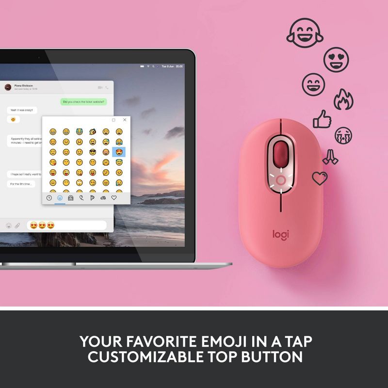 Logitech Bluetooth POP Mouse with Emoji , 5 of 18