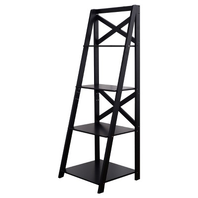 Tangkula 4-Tier Ladder Shelf Display Bookshelf Office