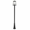 Z-Lite Broughton 4 - Light Post Light in  Black - 3 of 4