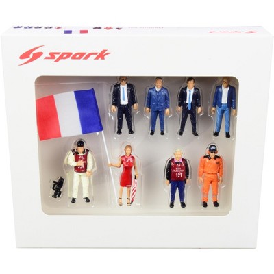 24 Hours of Le Mans (2018) 8 piece Figurine Set for 1/43 Scale Models by Spark