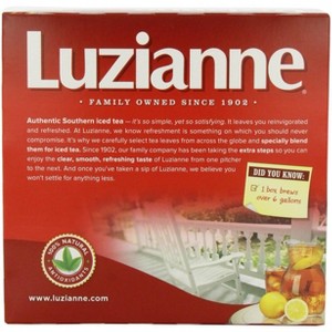 Luzianne Iced Tea Bags, Unsweetened, 400 Tea Bags (4 Boxes of 100 Count Pack), Specially Blended for Iced Tea, Clear & Refreshing Home Brew - 1 of 4