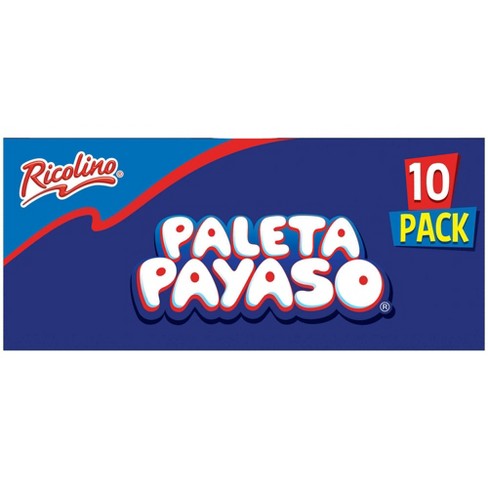 Ricolino Paleta Payaso Candy Marshmallow Lollipops - 10ct : Target