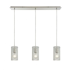 Elk Home Ice Fragments 3 - Light Island Pendant Light in  Satin Nickel - 1 of 2