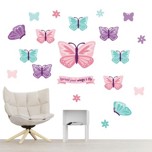 36 Sheets Transparent Butterfly Stickers For Kids, Classroom Reward, Diy  Crafts, Round, 9 Designs (1 In) : Target