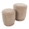 Sapphtopaz Modern Nesting Ottoman with Storage Upholstered Versatile Storage Ottoman Vanity Stool for Living Room,Bedroom - 2 of 4